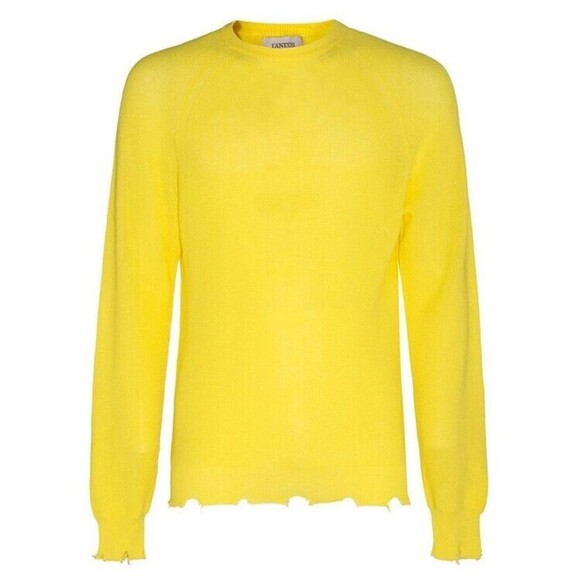 Laneus Yellow Cotton Sweater - NWT
